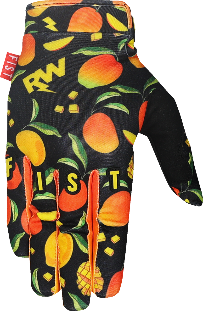 Youth Strapped R-Willy Red Label Mango Madness Gloves (Ages 8-14)