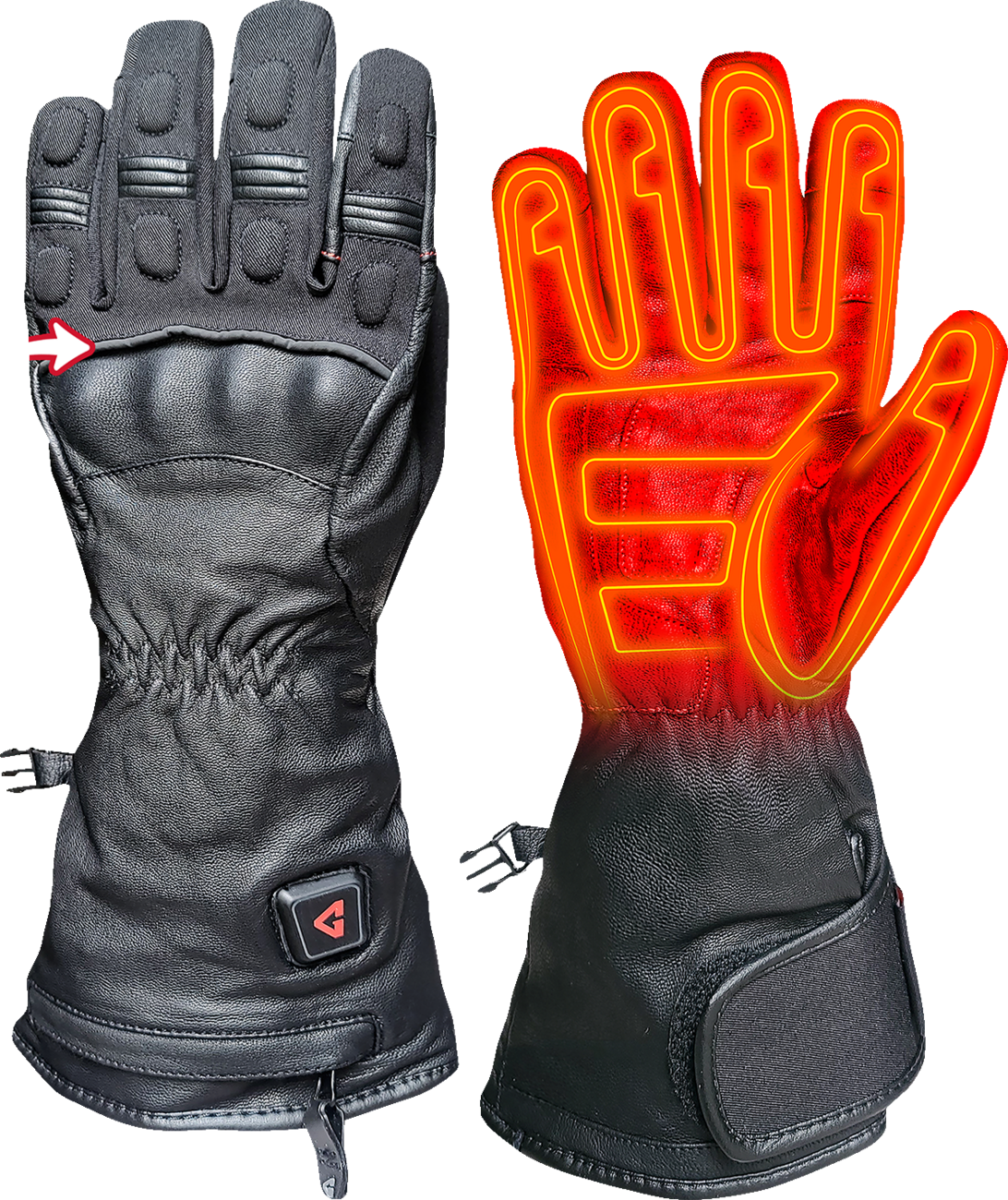 7 V Hard Knuckle Battery Heated Gloves