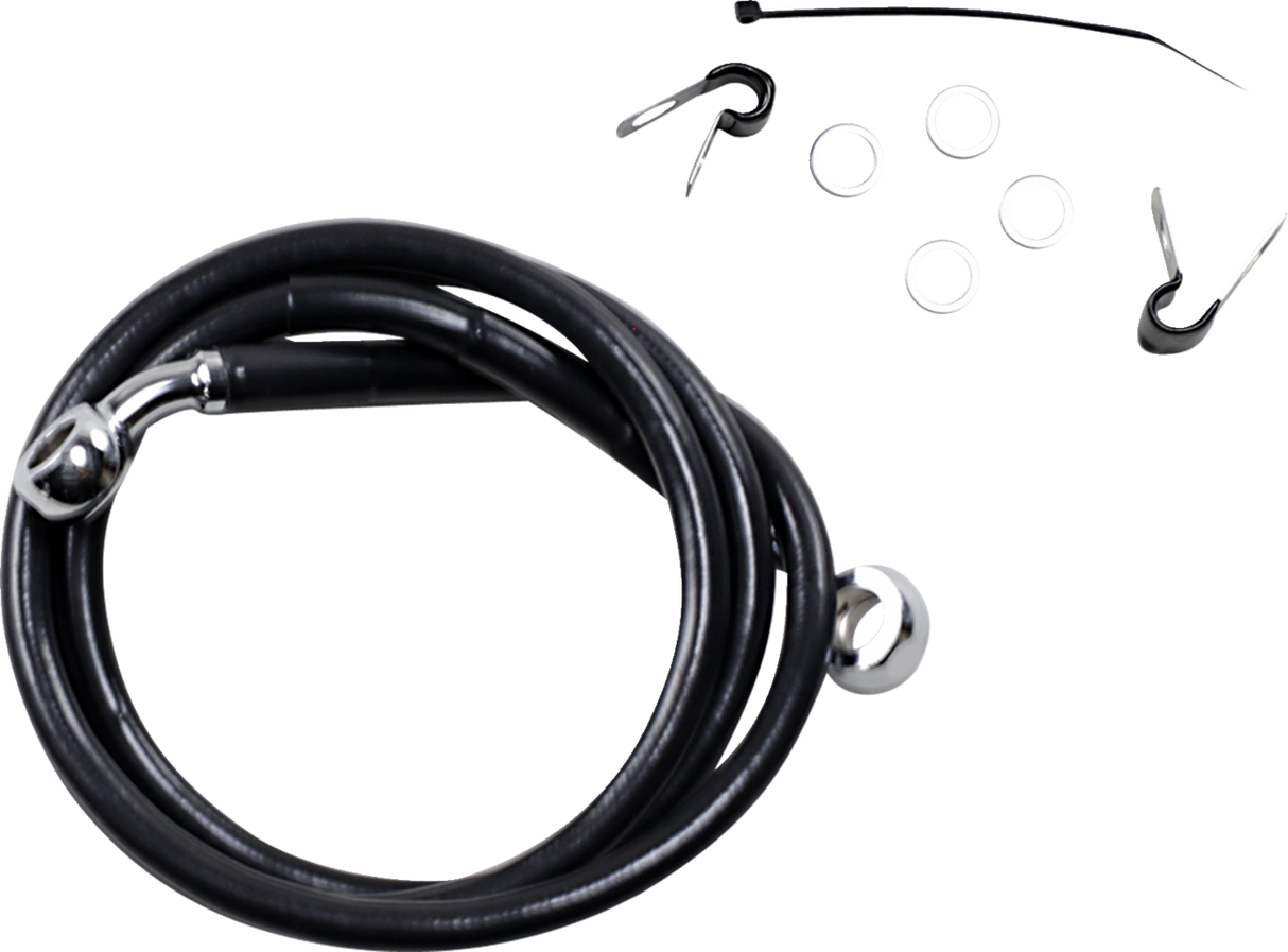 Extended Length Black Vinyl Brake Line Kit [2/2]