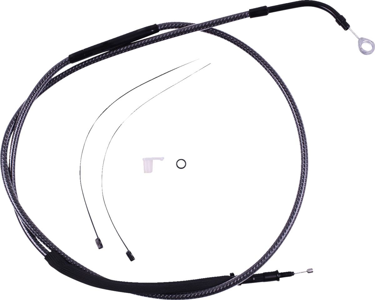 High-Efficiency Polished KARBONFIBR Clutch Cable - 65-3/4"