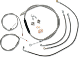 Standard Stainless Braided Handlebar Cable/Brake Line Kit