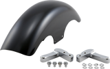 Hugger Series Front Fender with Mounting Blocks for Softail/Dyna