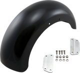 Hugger Series Front Fender with Mounting Blocks for Softail/Dyna