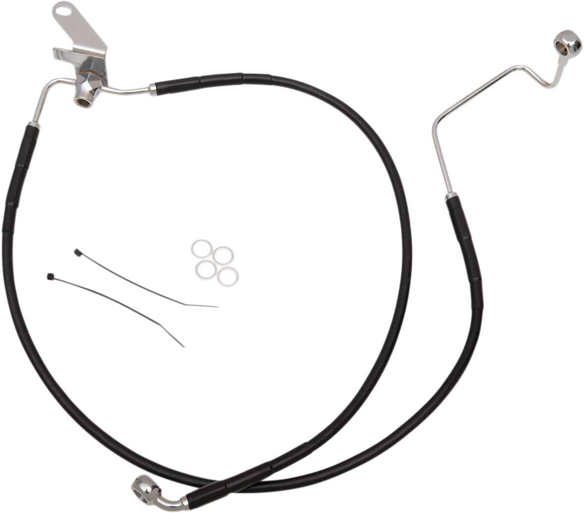Extended Length Black Vinyl Brake Line Kit [2/2]
