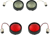Complete Front & Rear Turn Signal Conversion Kit with Bullet Bezel Lenses