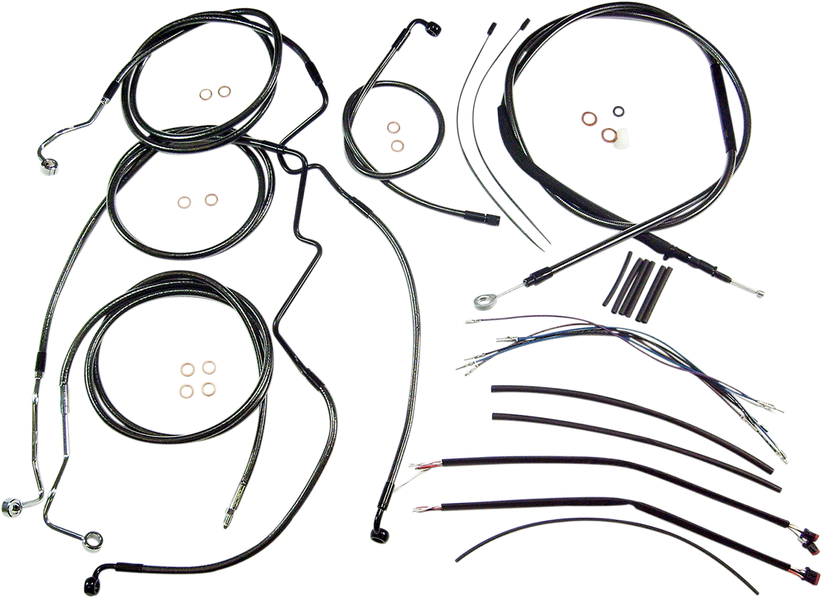 Black Pearl™ Designer Handlebar Installation Kit - 15"-17" - '14-'15 FLHR