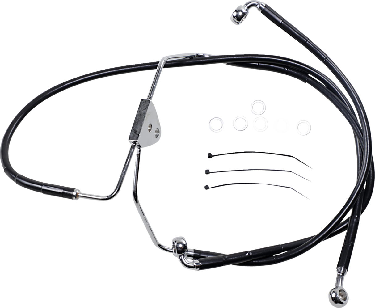 Extended Length Black Vinyl Brake Line Kit [2/2]