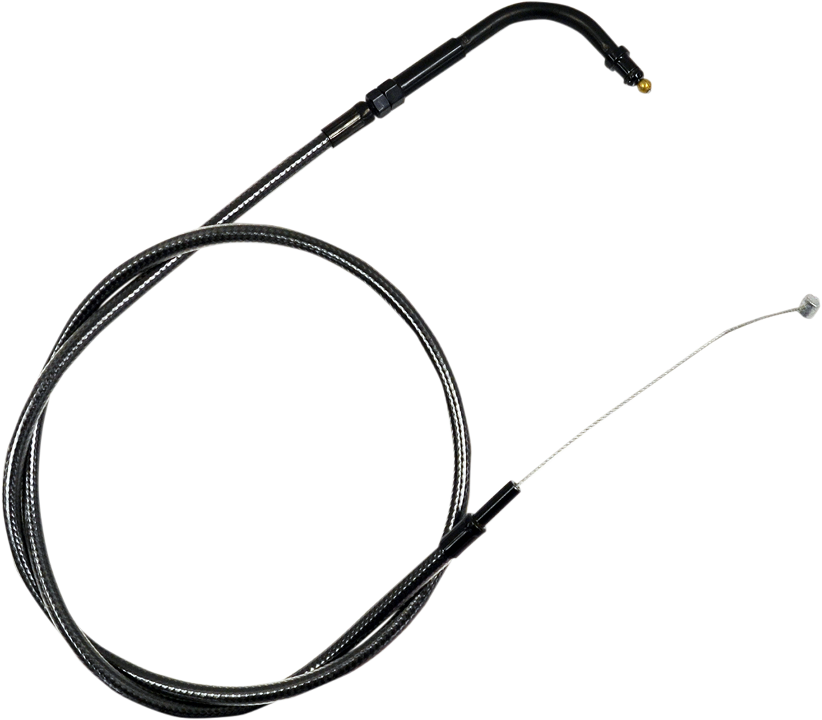 Midnight Braided Handlebar Throttle Cable