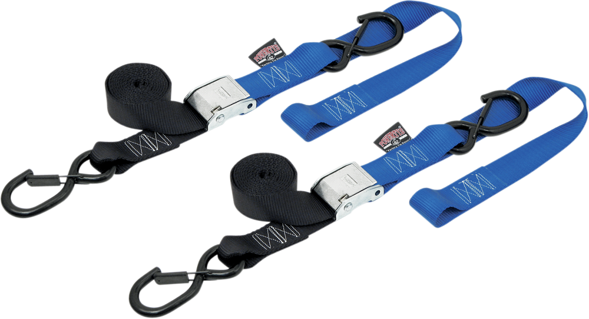 1-1/2" Cam-Buckle with Safety-Latch Hooks and Soft-Tye