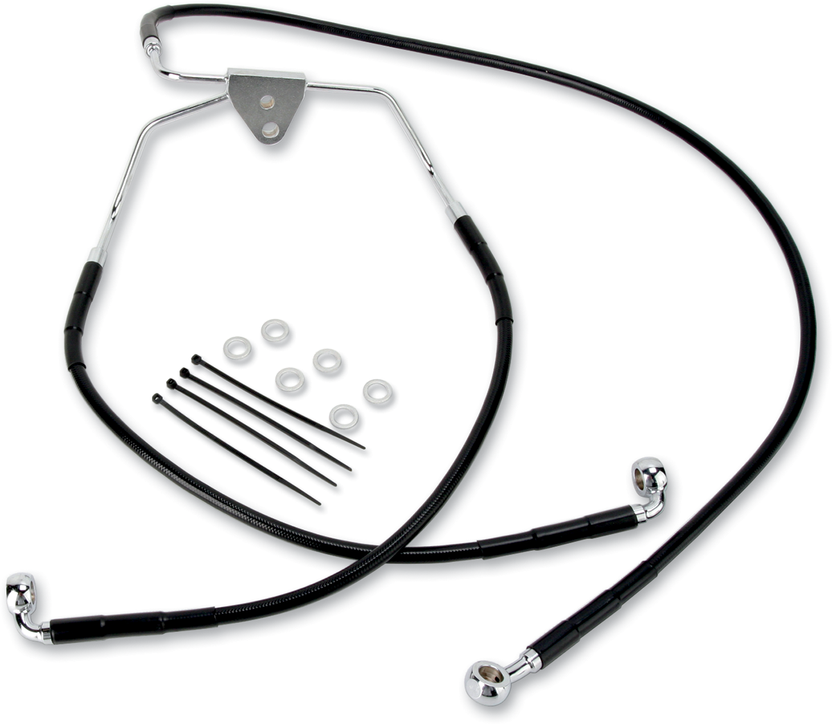 Extended Length Black Vinyl Brake Line Kit [2/2]