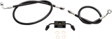 Black Braided Brake Line Kit
