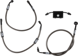 Midnight Braided Brake Line Kit