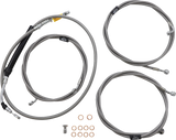 Standard Stainless Braided Handlebar Cable/Brake Line Kit