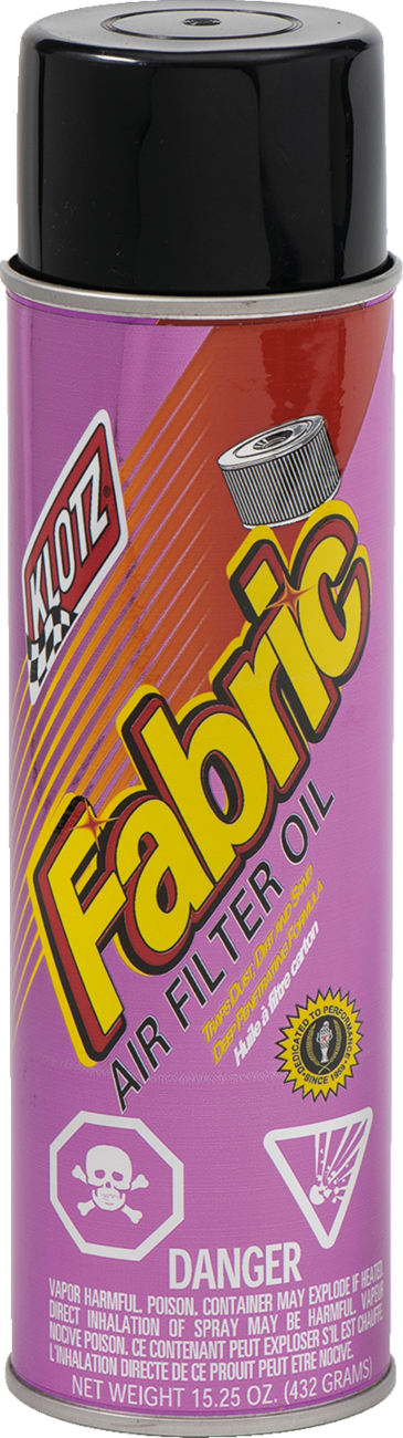 Aerosol Fabric Filter Oil