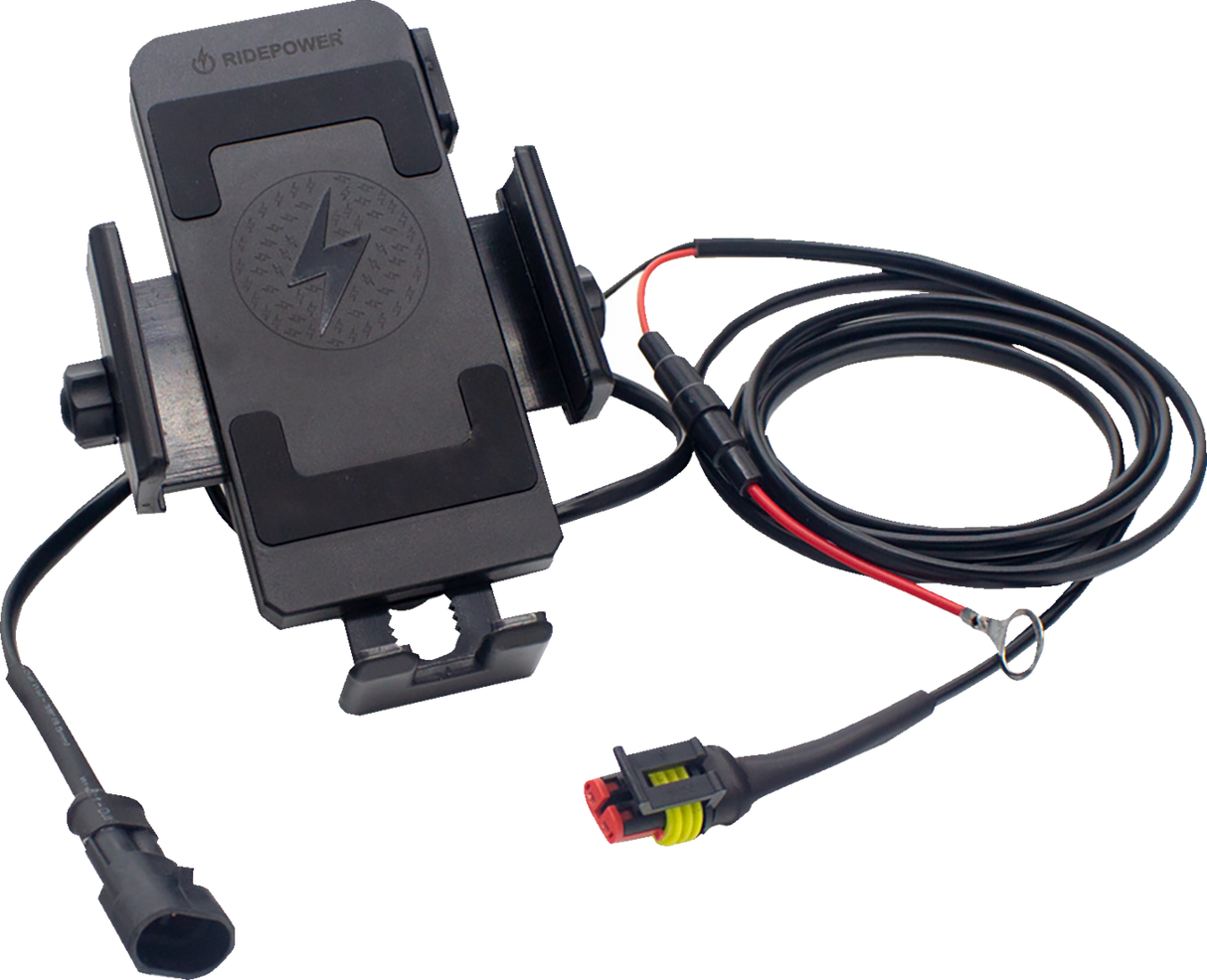 Phone Inductive Wireless Charging Mount with Quick Disconnect Power Cable