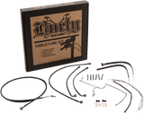 Complete Stainless Braided Handlebar Cable/Brake Line Kit