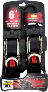 Retractable Ratcheting Tie-Downs