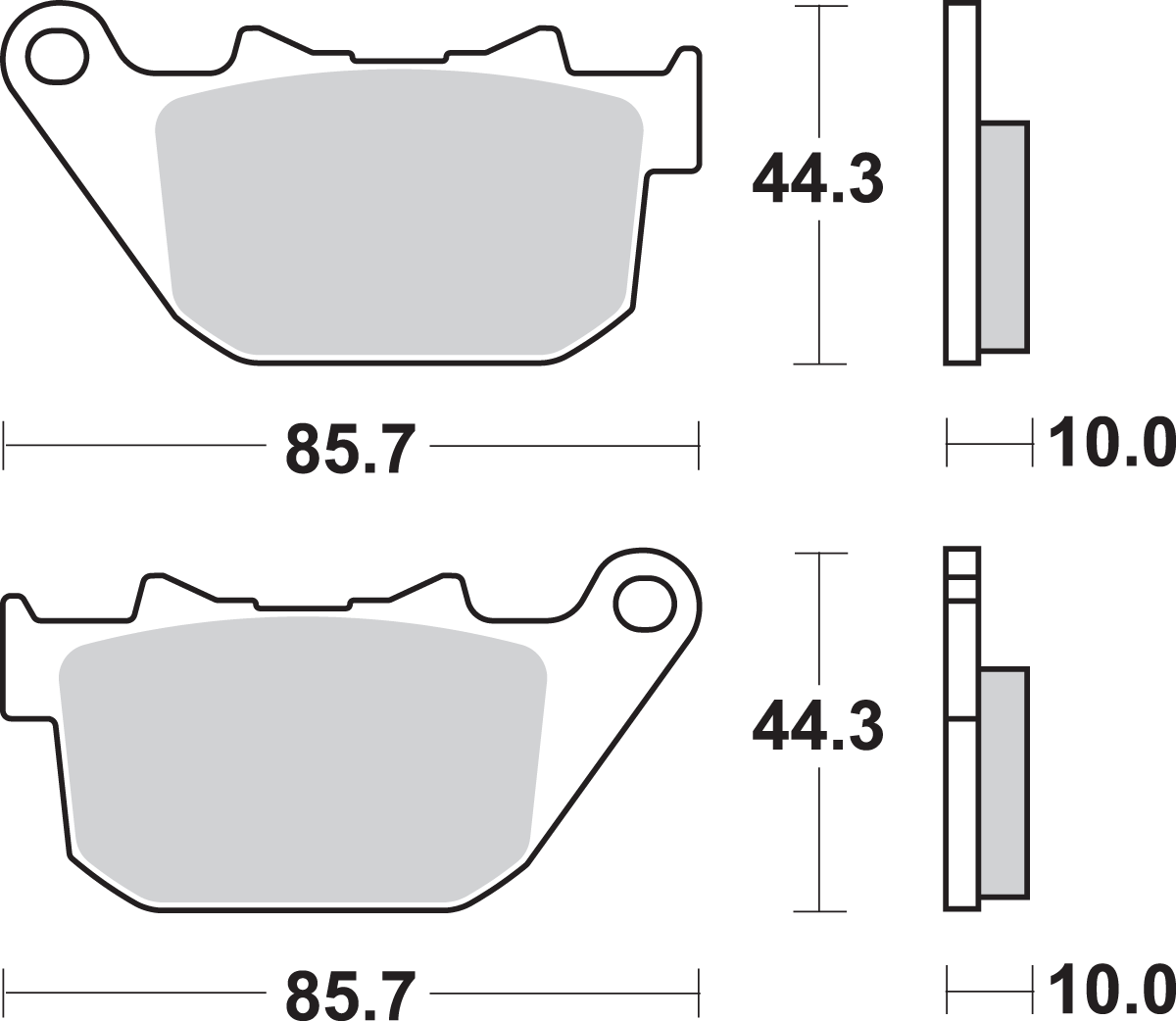 HLS Street Excel Sintered Rear Brake Pads