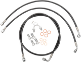 Black Braided Brake Line Kit