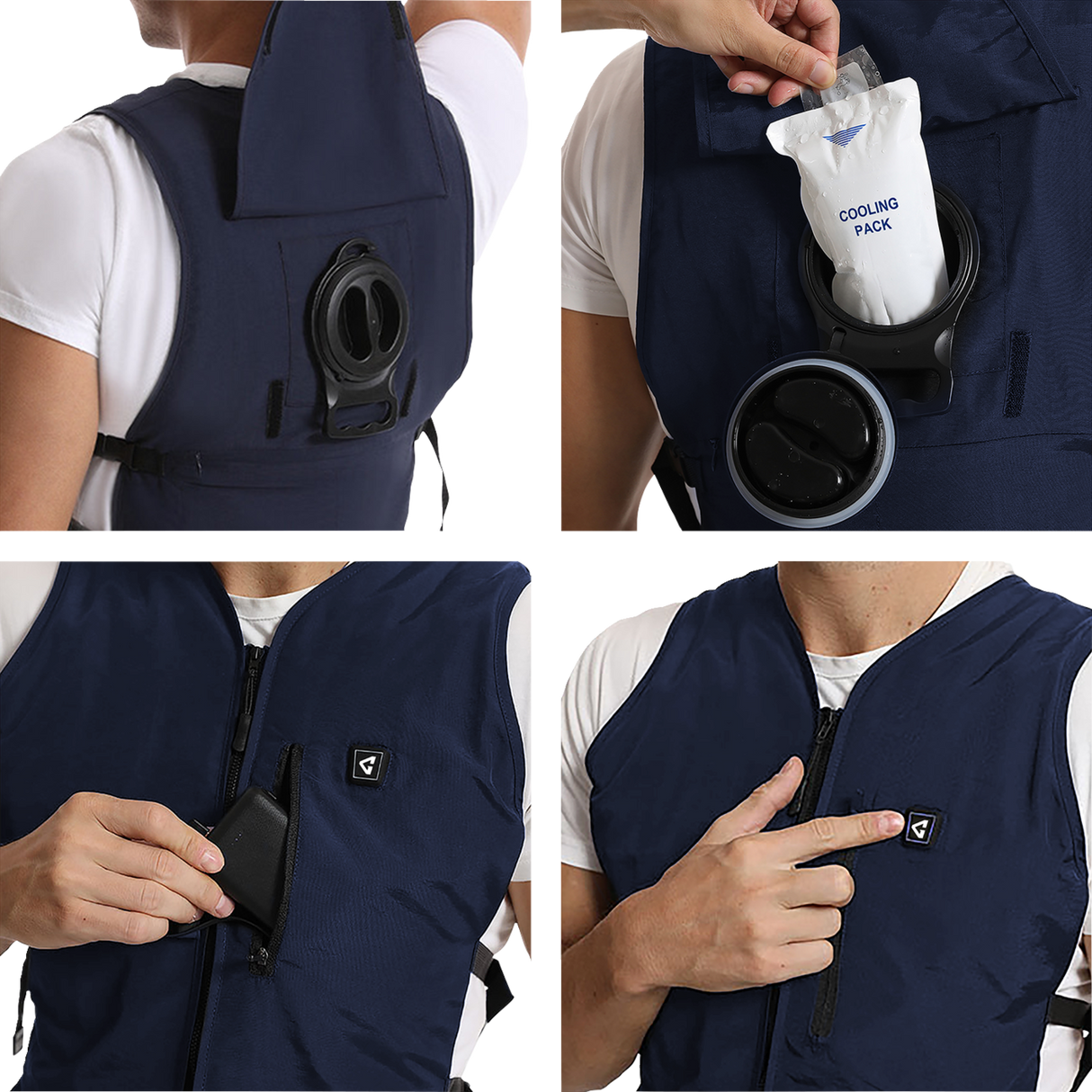 5V Touch Button Circulatory Cooling Vest