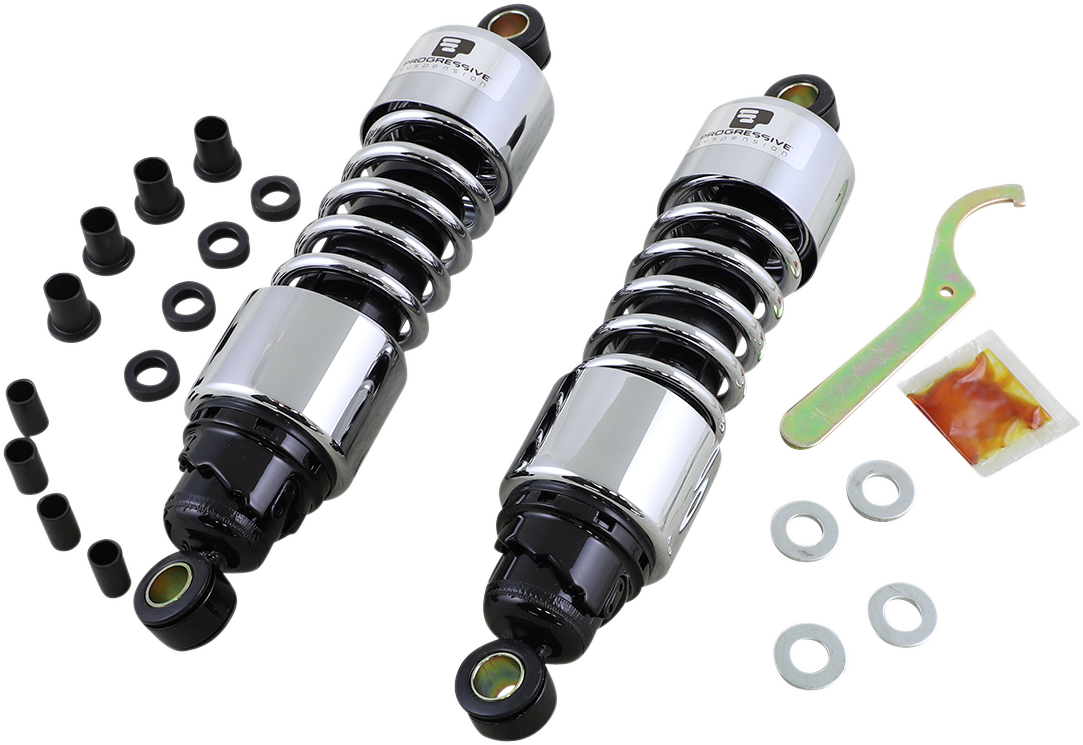 412 Series Shocks — Chrome