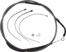 High-Efficiency Polished KARBONFIBR Clutch Cable - 73-3/4"