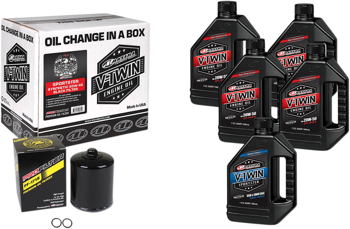Sportster Synthetic 20W-50 Oil Change Kit