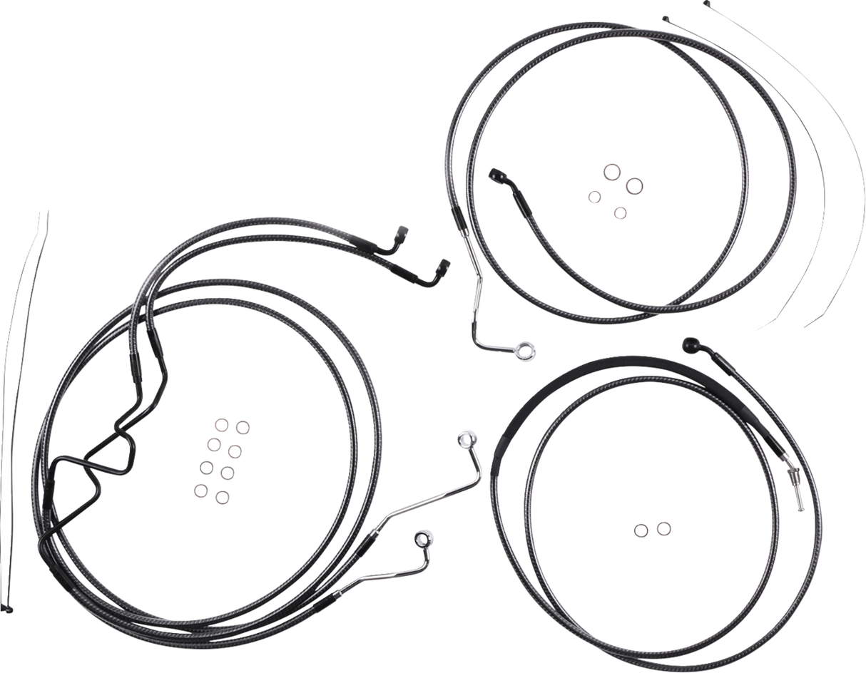 KARBONFIBR Designer Handlebar Installation Kit - 10" - '17-'20 FLTR