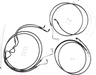 KARBONFIBR Designer Handlebar Installation Kit - 10" - '17-'20 FLTR