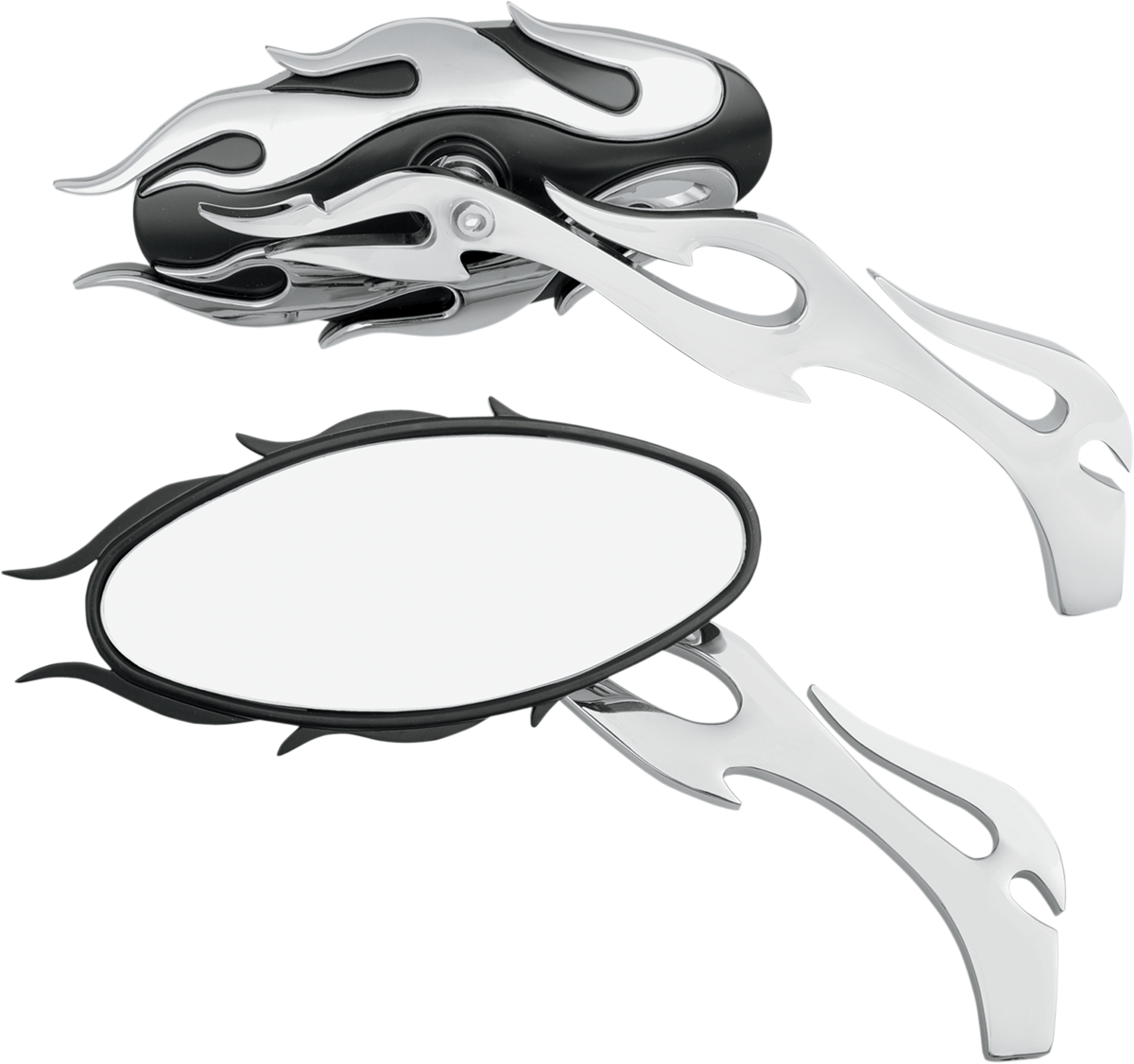Flame Oval Mirrors