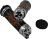 Skull Grips - Plain Eyes - Chrome - Cable