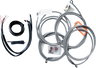Complete Stainless Braided Handlebar Cable/Brake Line Kit — Cable Kit
