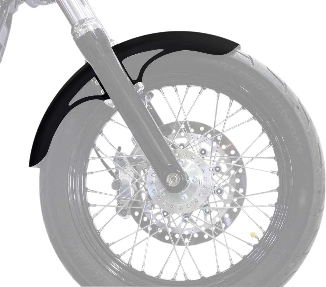 Hugger Series Front Fender with Mounting Blocks for Softail/Dyna