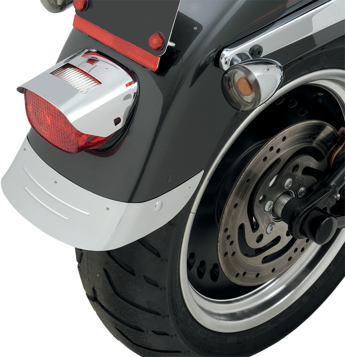 Rear Fender Skirt — Embossed Ribs