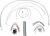 Complete Stainless Braided Handlebar Cable/Brake Line Kit