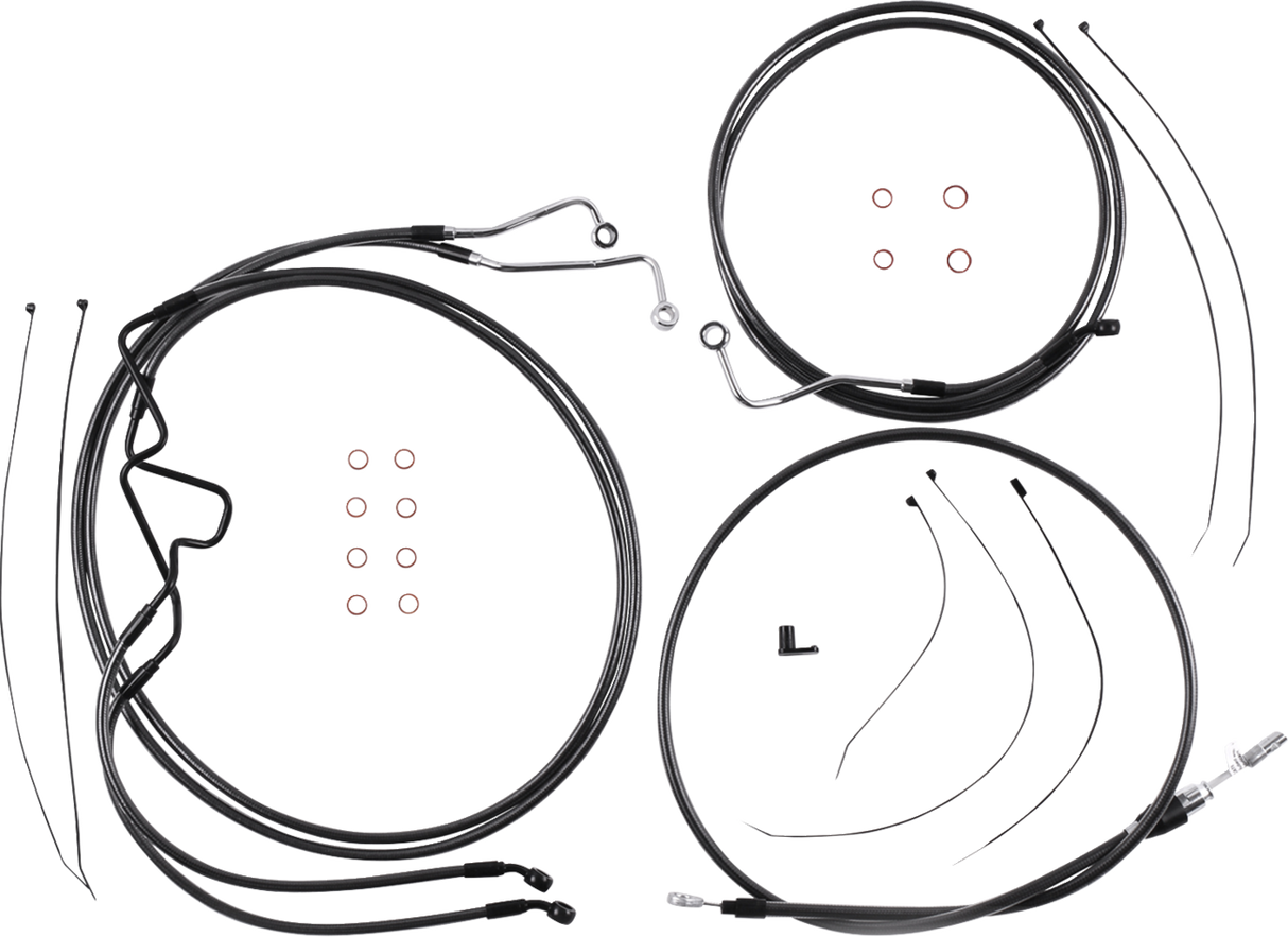 Black Pearl™ Designer Handlebar Installation Kit - 8" - '21-'23 FLTR