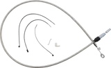 Polished Stainless Quick Connect Upper Clutch Cable - 54"