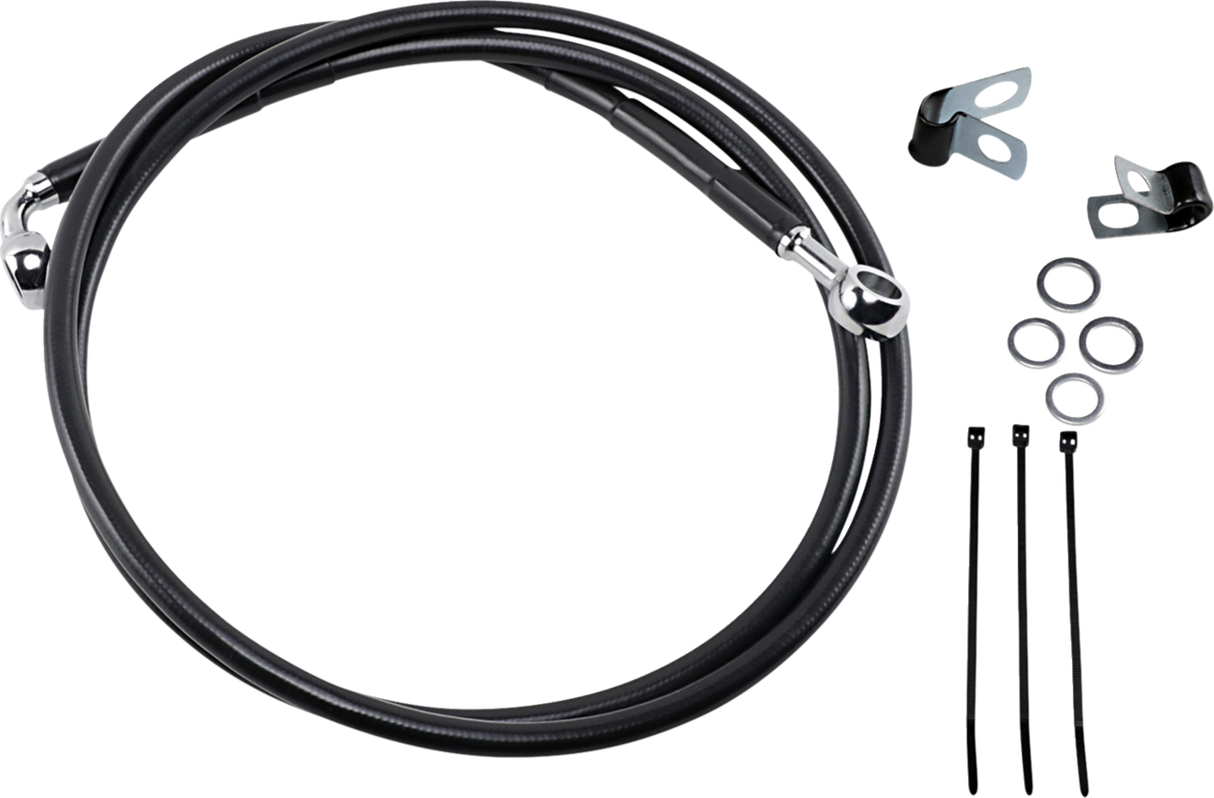 Extended Length Black Vinyl Brake Line Kit [2/2]