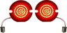 Genesis® 4 Solid Red Flat Rear Turn Signal Insert