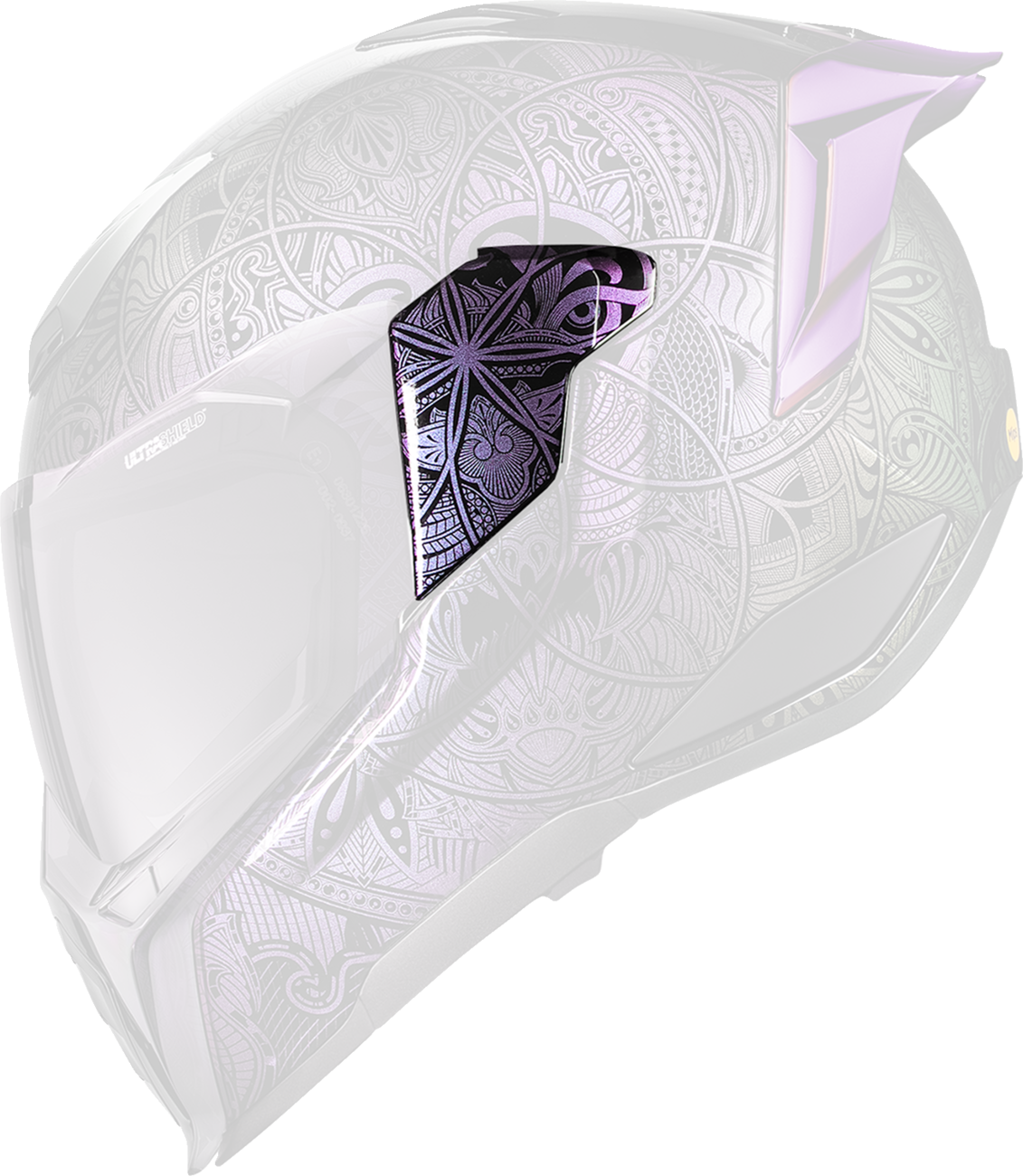 Ultraflite™ Helmet Side Plates — Opal Mandala