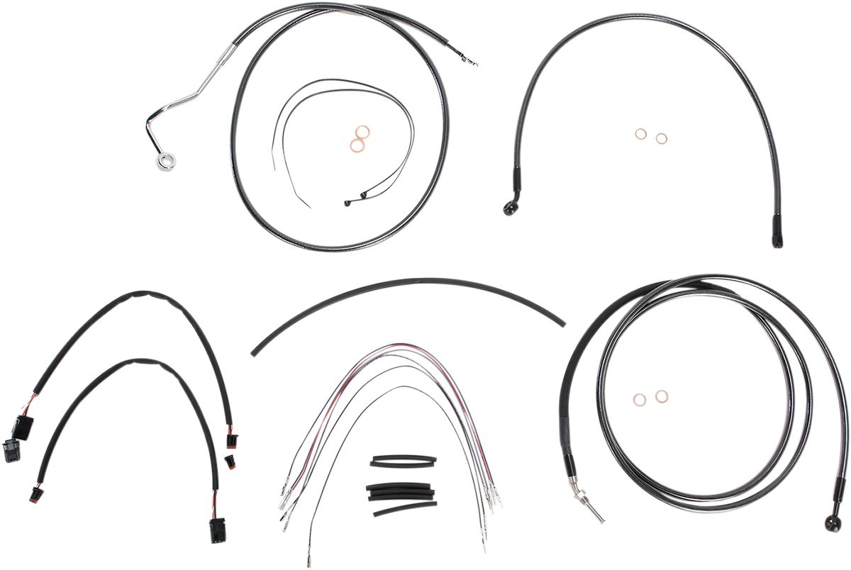 Black Pearl™ Upper Handlebar Installation Kit - 15"-17" - '14-'15 FLH