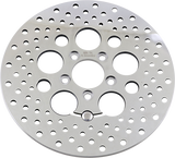 Polished Stainless Steel Drilled Brake Rotor