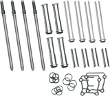 Adjustable Pushrod Cover Kit with Chrome Covers