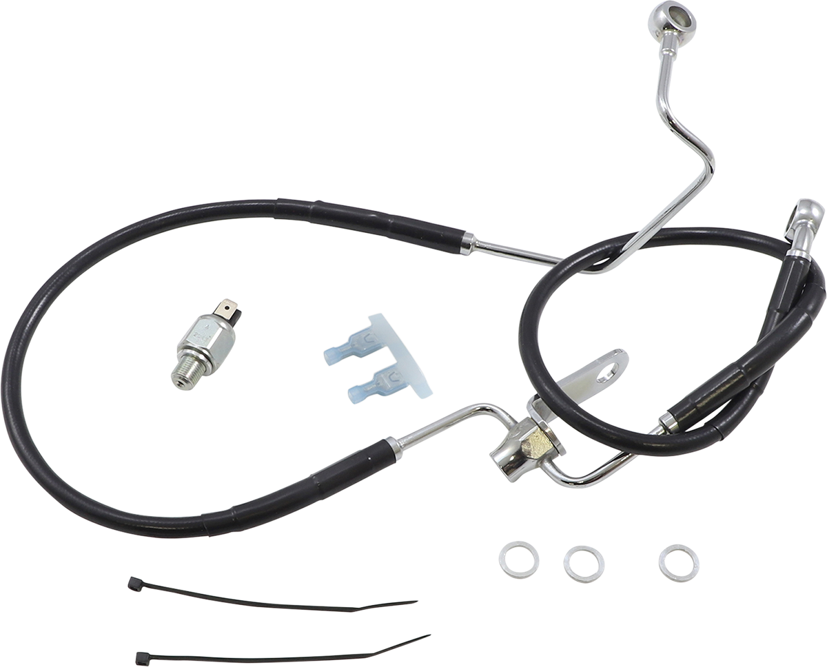 Extended Length Black Vinyl Brake Line Kit [2/2]