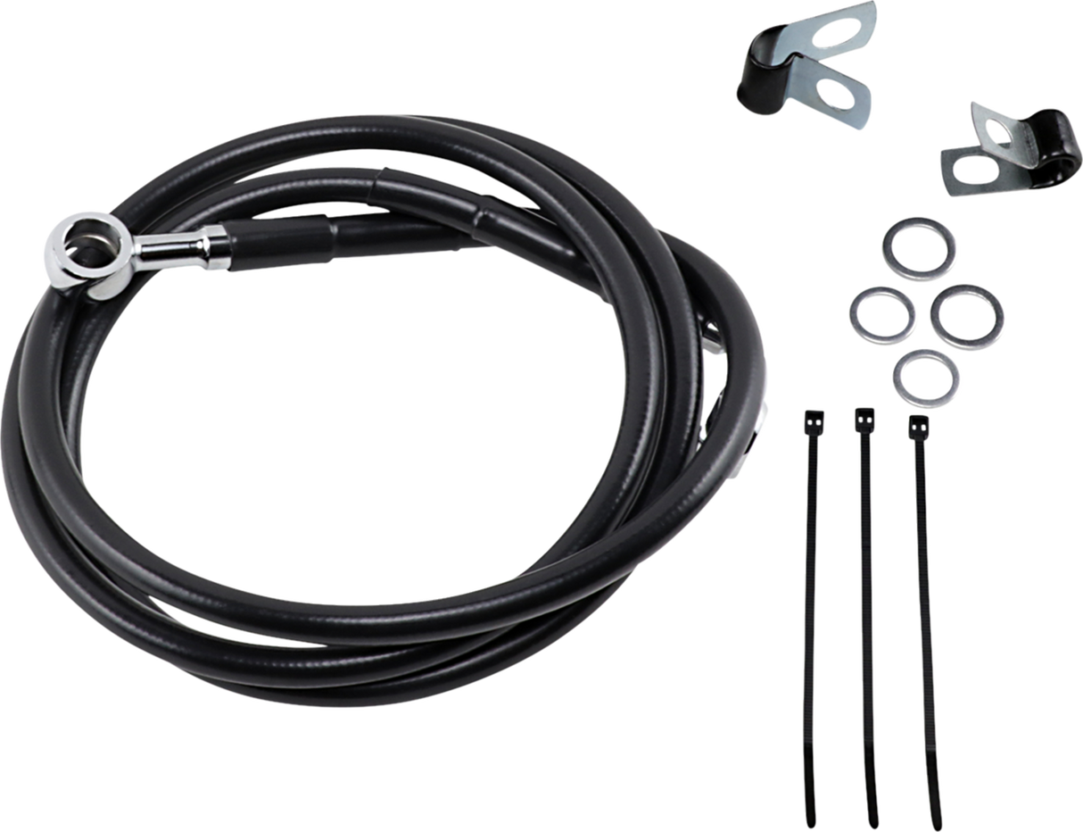 Extended Length Black Vinyl Brake Line Kit [2/2]