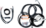 Complete Black Vinyl Braided Handlebar Cable/Brake Line Kit [2/2]