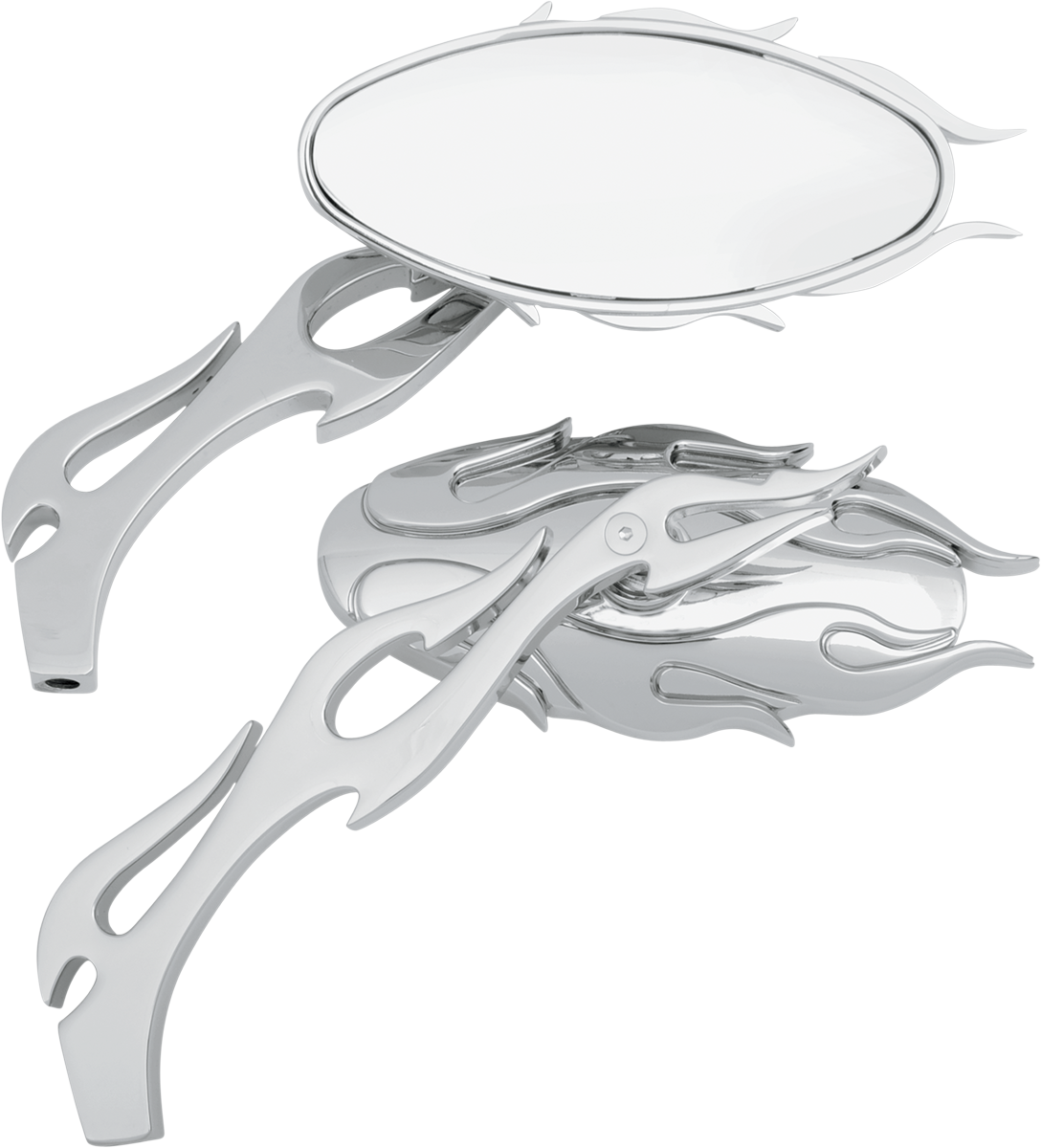 Flame Oval Mirrors