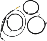 Standard Midnight Braided Handlebar Cable/Brake Line Kit — Ape Hanger