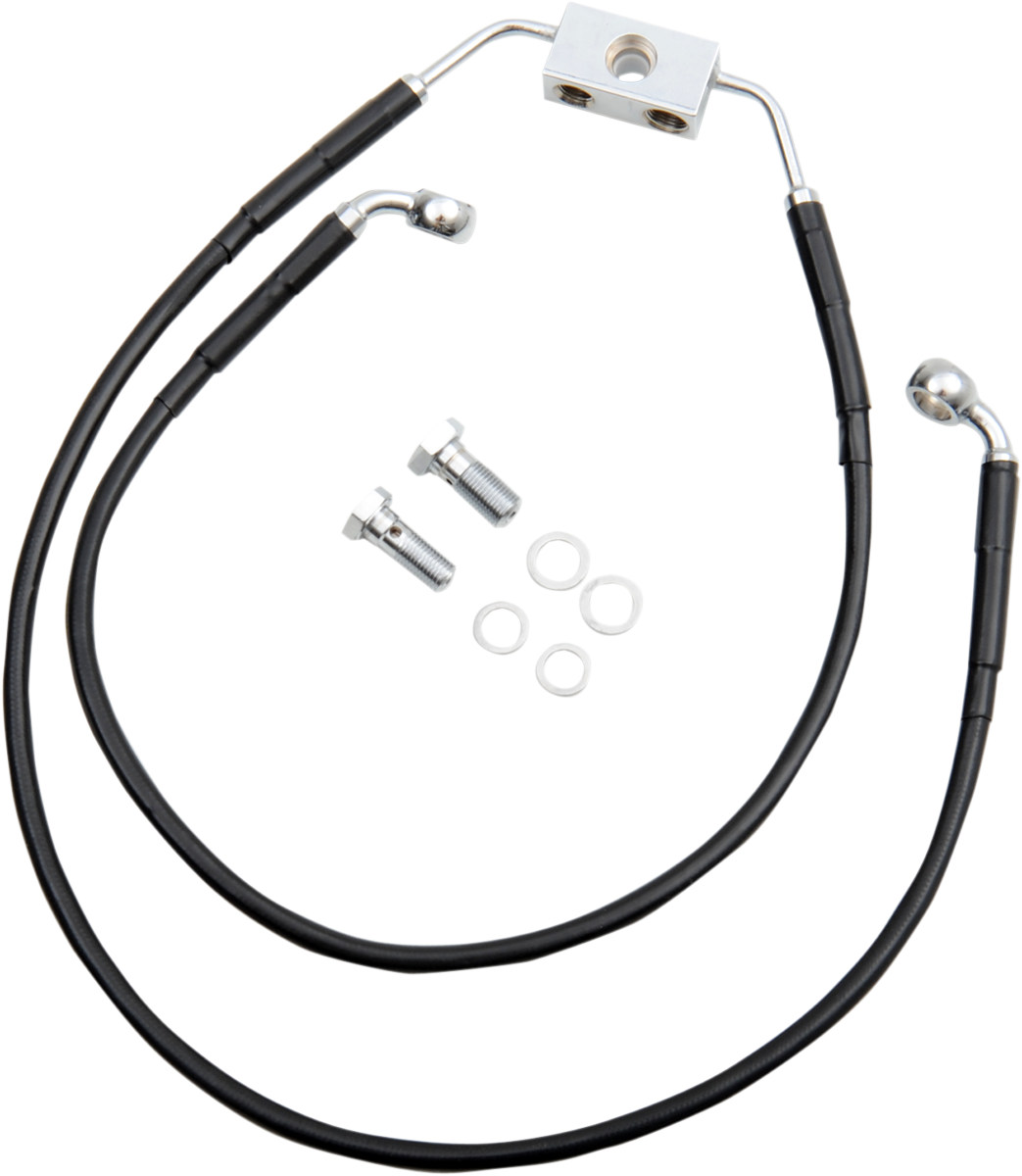 Extended Length Black Vinyl Brake Line Kit [2/2]