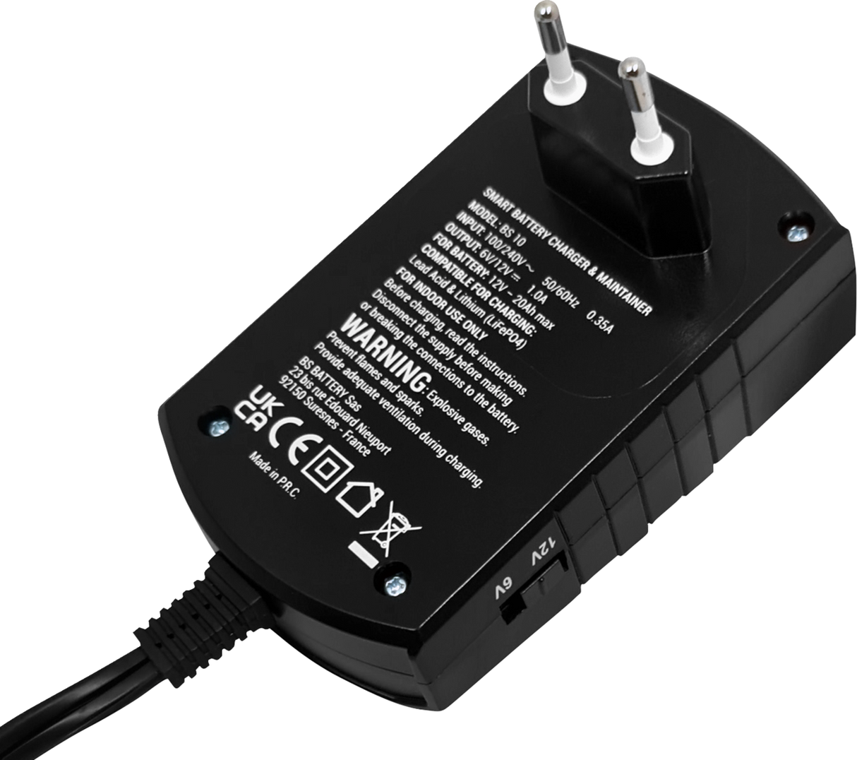 BS10 Smart Battery Charger & Maintainer